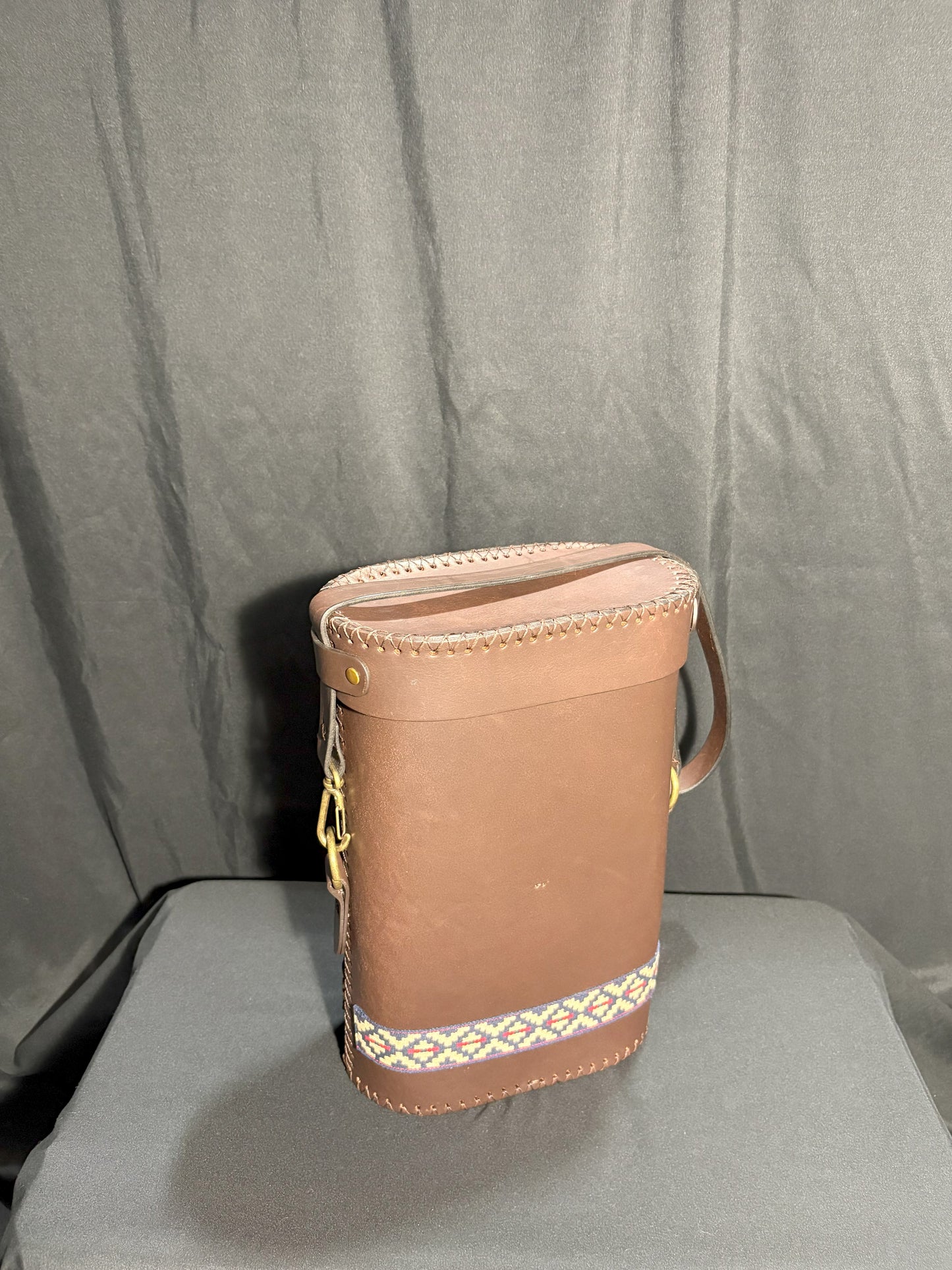 Leather Thermos bag w/ Pampa Sash