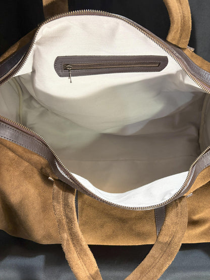 Suede Travel Bag